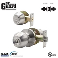 Deguard :Premium Entry Combo Lockset - UL Listed - KW1 Keyway - Stainless Steel Finish DBL01-SS-KW1